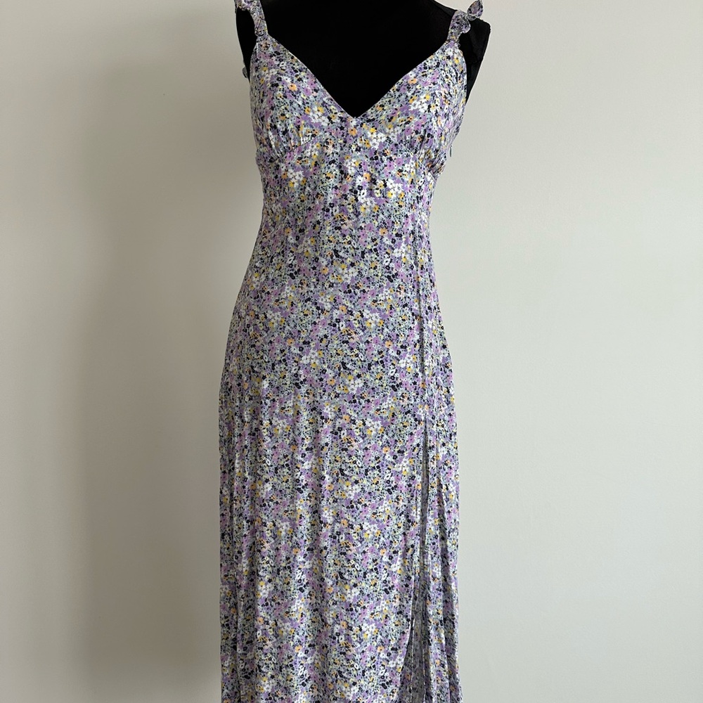 Zara Multicolor Floral Midi Dress
